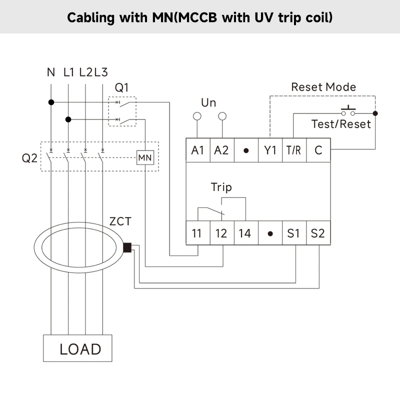 GRLE8-01 wiring diagram with MN