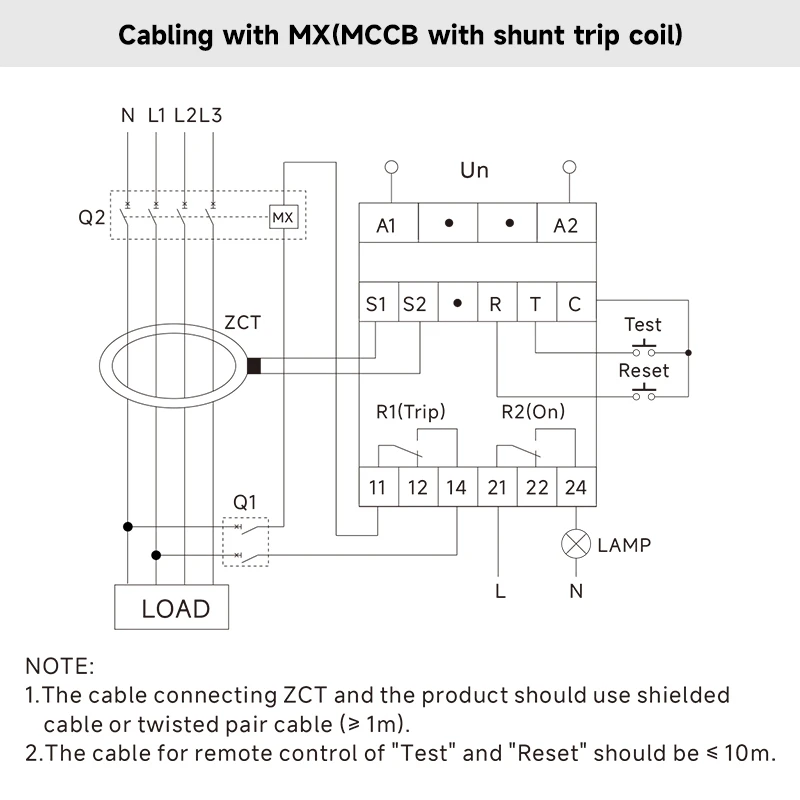GRLE8-02 wiring diagram with MX